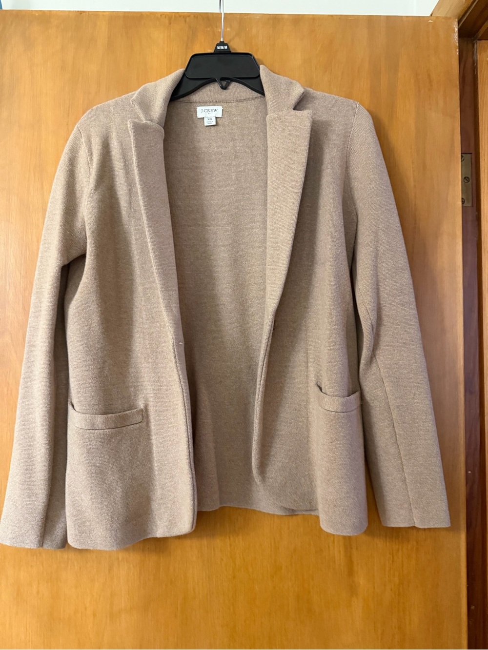 J. Crew Women's Taupe Open-Front Sweater Blazer